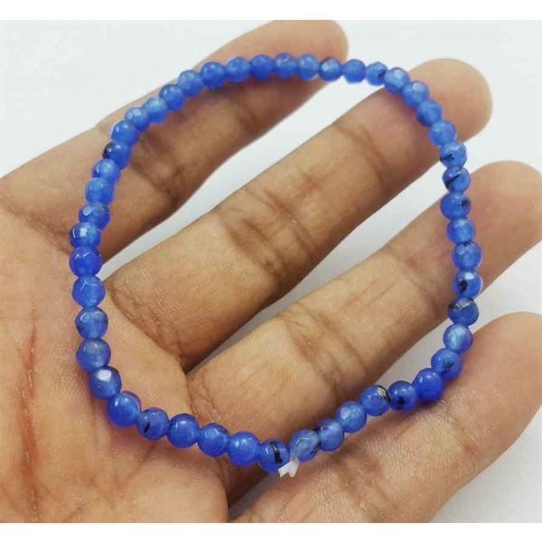 Blue Jade Bracelet 4 Gram (Length 8 Inch)