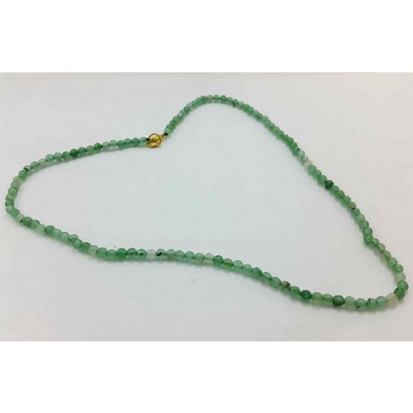 Green Jade Rosary 12 Gram (Length 19 Inch)