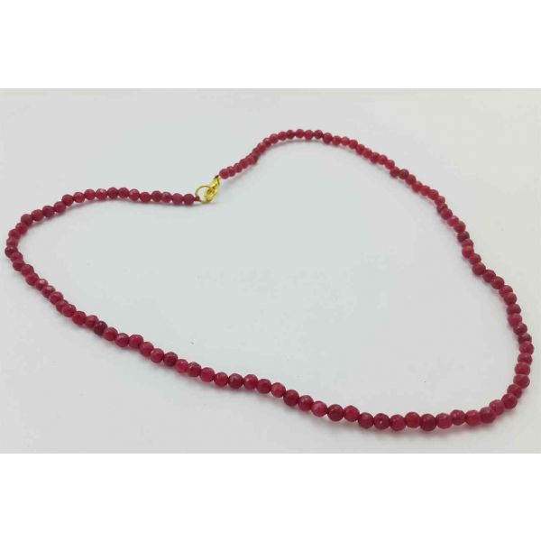 Pinksih Red Jade Rosary 11 Gram (Length 19 Inch)