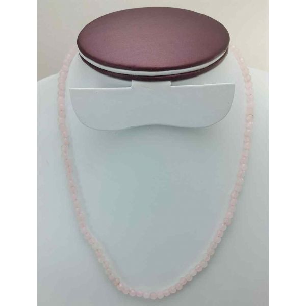 Pink Jade Rosary 12 Gram (Length 19 Inch)