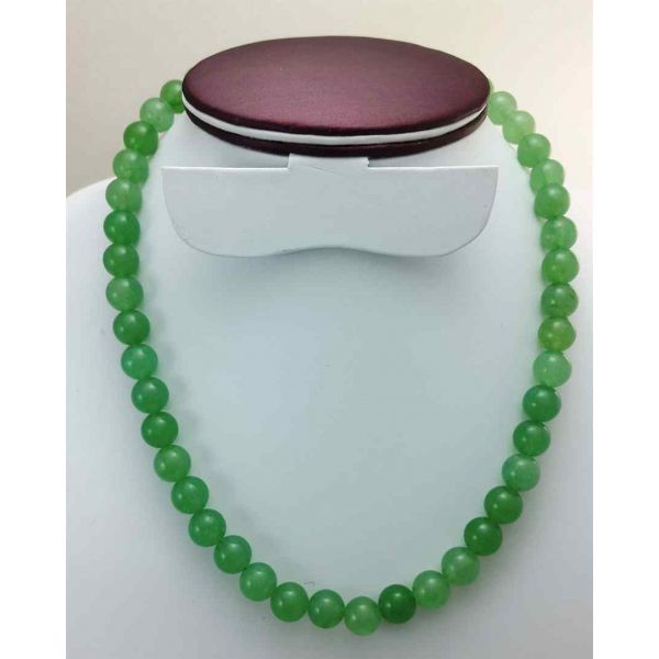 66 Gram Light Green Jade Rosary Bead Size 10 MM (Rosary Length 19 Inch)