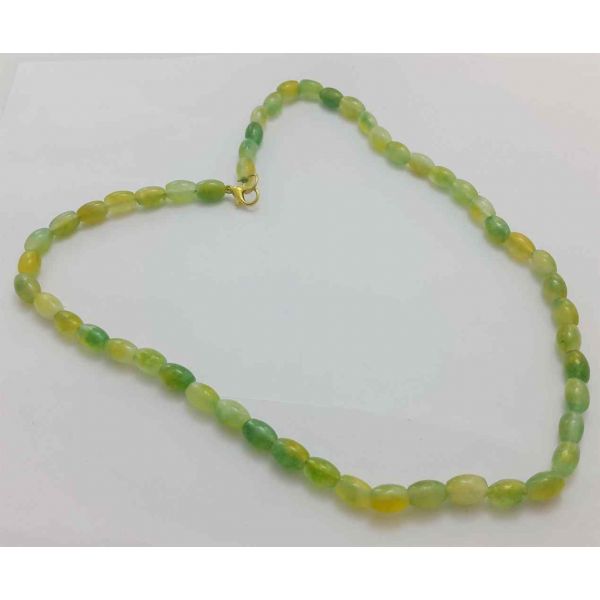 Green Jade Rosary 14 Gram (Length 19 Inch)