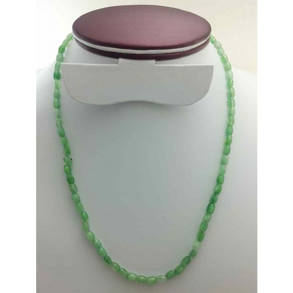 Green Jade Rosary 26 Gram (Length 19 Inch)