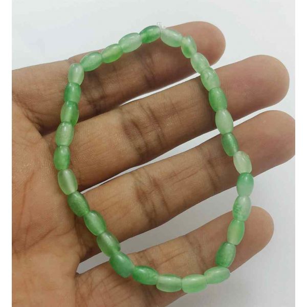 Green Jade Bracelet 10 Gram (Length 8 Inch) 