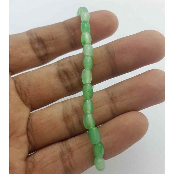 Green Jade Bracelet 10 Gram (Length 8 Inch) 