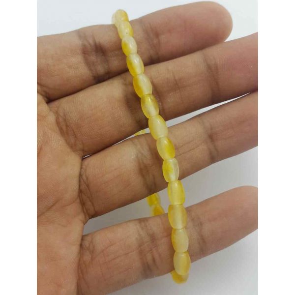 Yellow Jade Bracelet 6 Gram (Length 8 Inch) 