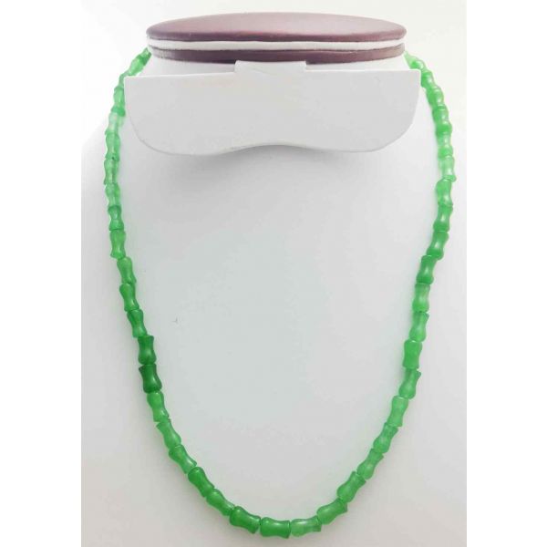 Green Jade Rosary 18 Gram (Length 19 Inch)