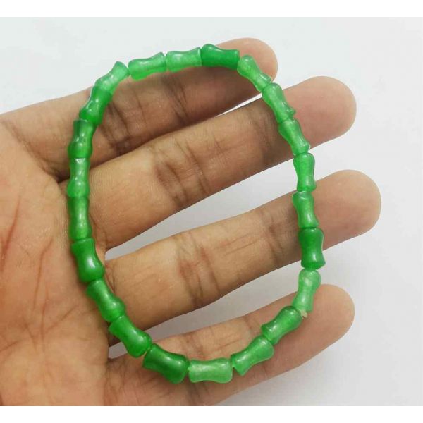 Green Jade Bracelet 7 Gram (Length 8 Inch) 