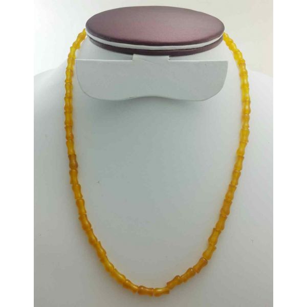 Orange Jade Rosary 20 Gram (Length 19 Inch)