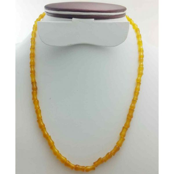 Orange Jade Rosary 20 Gram (Length 19 Inch)