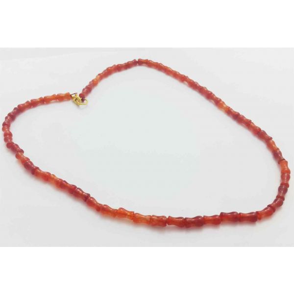 Brownish Red Jade Rosary 17 Gram (Length 19 Inch)