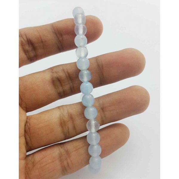 Aqua Blue Jade Bracelet 6 Gram (Length 8 Inch) 