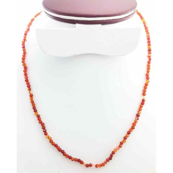 Orange Onyx Rosary 8 Gram (Length 19 Inch)