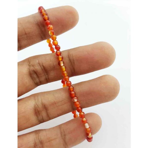 Orange Onyx Bracelet 3 Gram (Length 8 Inch) 