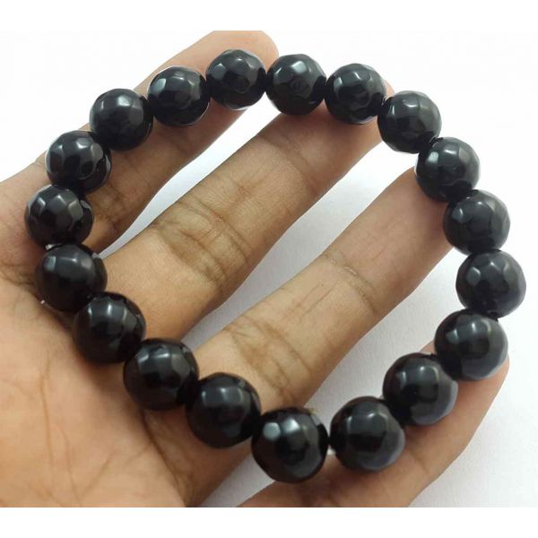 Black Jade Bracelet 25 Gram (Length 8 Inch)
