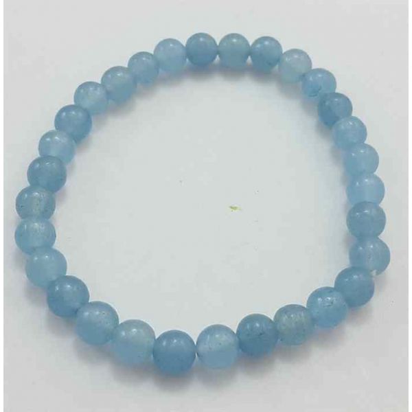 Blue Jade Bracelet 11 Gram (Length 8 Inch)