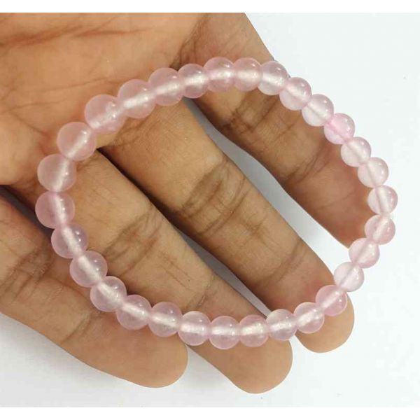 Light Pink Jade Bracelet 10 Gram (Length 8 Inch)