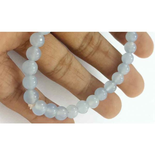 Aqua Blue Jade Bracelet 10 Gram (Length 8 Inch)