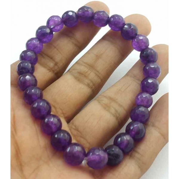 Purple Jade Bracelet 17 Gram (Length 8 Inch)