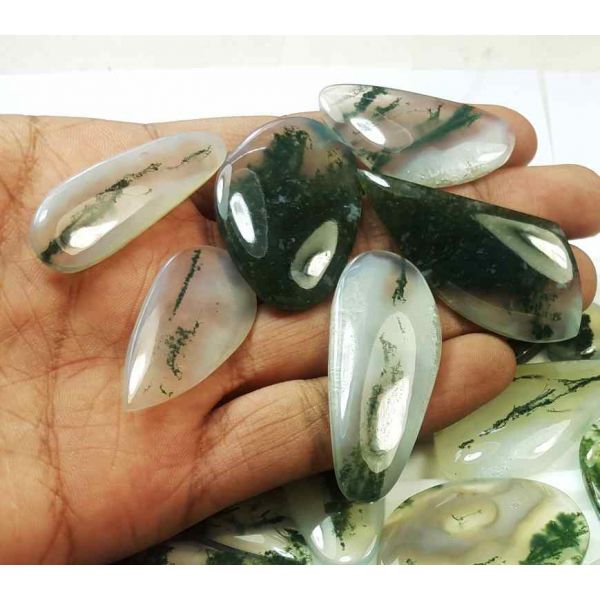 100 Natural Moss Agate Wholesale Lot Gemstone 