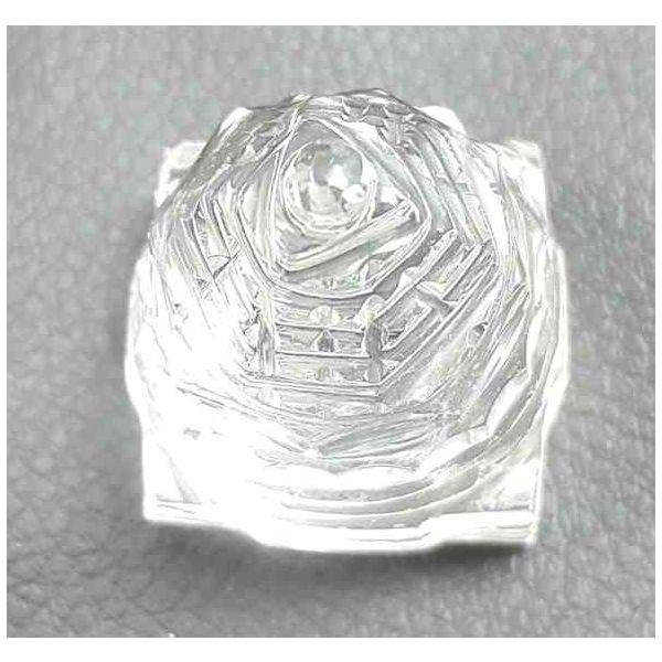 8 Gram Crystal Shree Yantra 27 x 15 x 15 mm