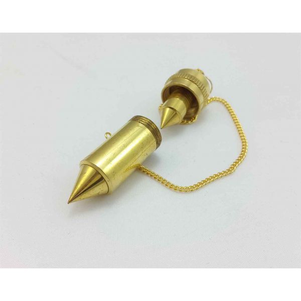 Plusvalue Double Brass Dowsing Pendulum 54 x 14 mm