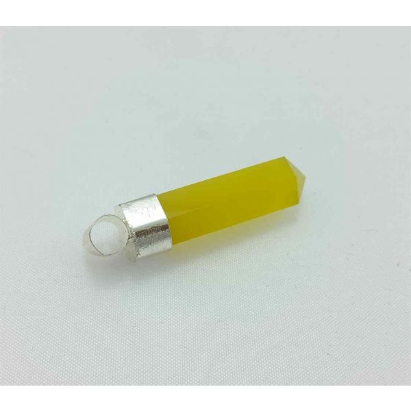 Yellow Agate Pencil Pendent 32 x 8 m