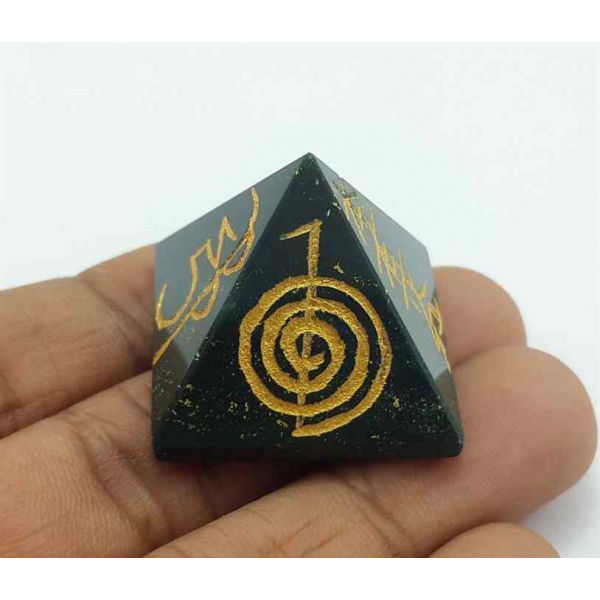Healing Reiki Symbal Agate Gemstone Pyramid 22 x 26 mm