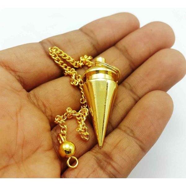 Healing Brass Bullet Pendulum 35 x 13 mm