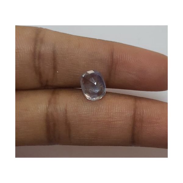 2.08 Carats Ceylon Blue Sapphire 8.31x6.62x3.60mm