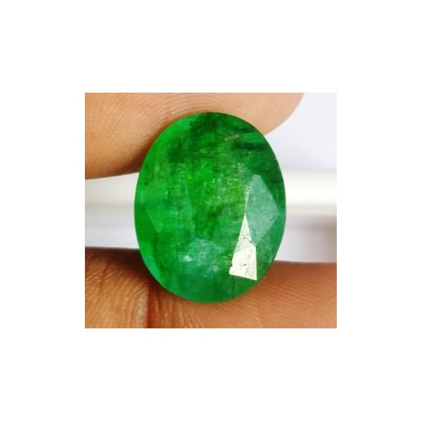 10.35 Carats Natural Zambian Emerald 16.60 x 13.24 x 6.77 mm
