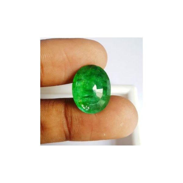 10.35 Carats Natural Zambian Emerald 16.60 x 13.24 x 6.77 mm