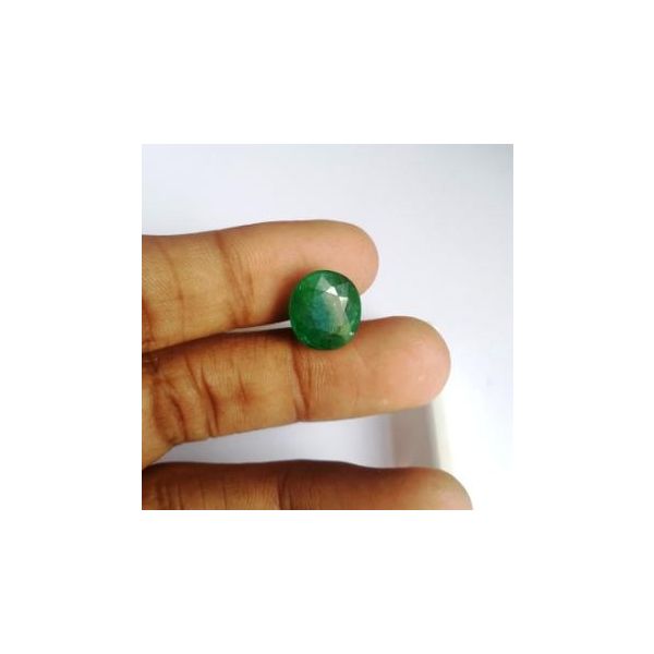 7.11 Carats Natural Zambian Emerald 12.63 x 11.42 X 6.84 mm