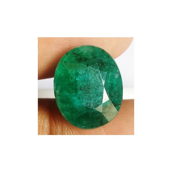10.90 Carats Natural Zambian Emerald 15.12 x 12.71 x 8.01 mm