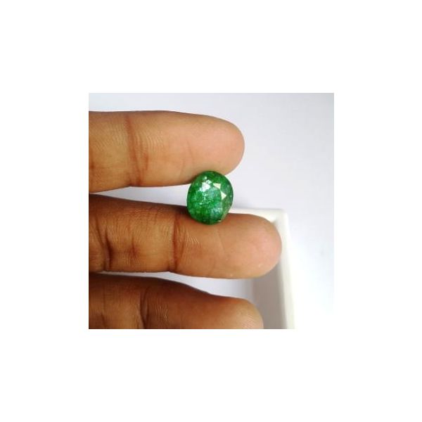 5.68 Carats Natural Zambian Emerald 11.90 x 10.07 x 6.49 mm