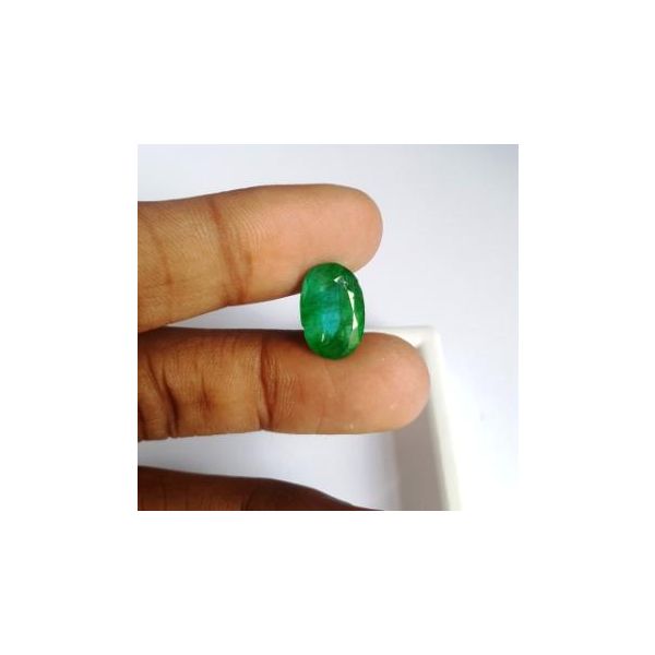 5.63 Carats Natural Zambian Emerald 14.12 x 9.44 x 6.30 mm