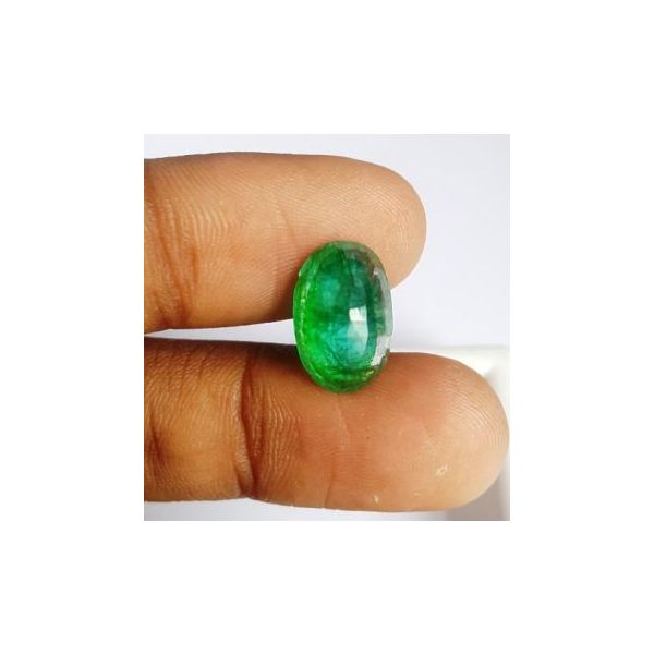 5.63 Carats Natural Zambian Emerald 14.12 x 9.44 x 6.30 mm