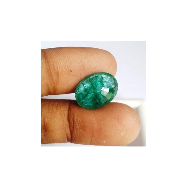 8.59 Carats Natural Zambian Emerald 15.61 x 11.68 x 6.61 mm