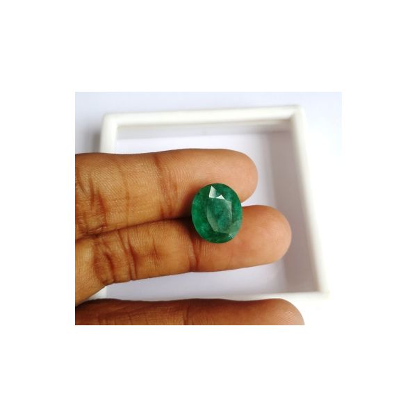 7.99 Carats Natural Zambian Emerald 14.54 x 12.34 x 6.35 mm