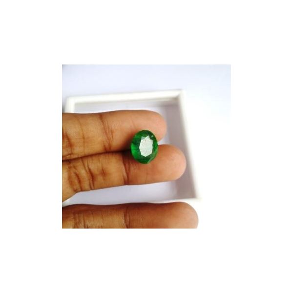 6.60 Carats Natural Zambian Emerald 13.07 x 10.83 x 6.89 mm