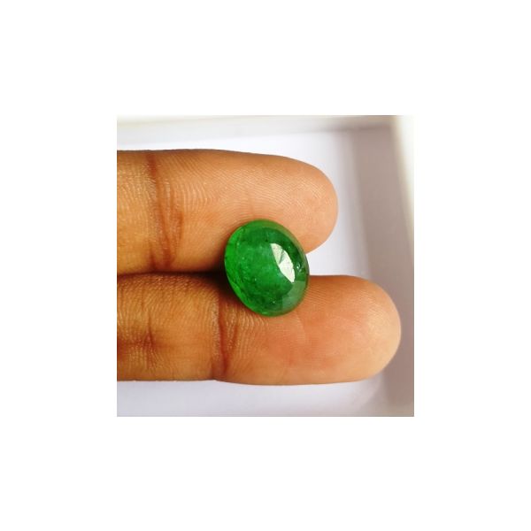 6.48 Carats Natural Zambian Emerald 13.14 x 10.60 x 6.12 mm
