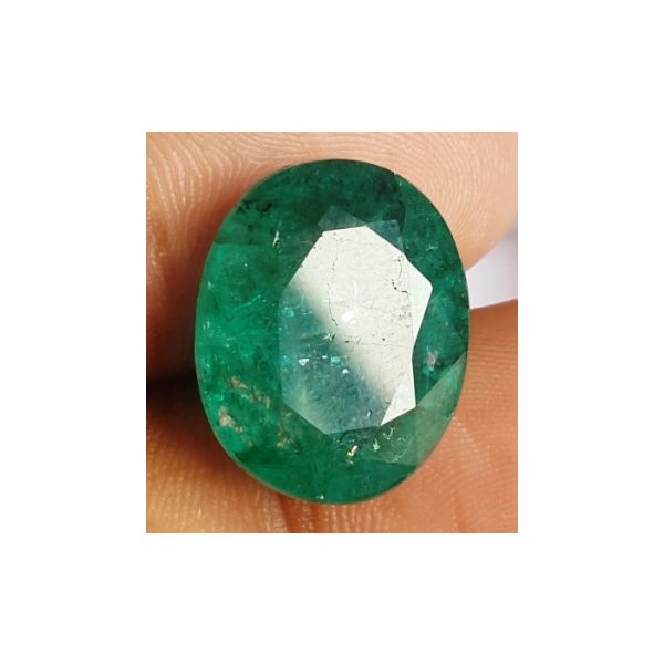 14.10 Carats Natural Zambian Emerald 17.48 x 14.24 x 8.14 mm
