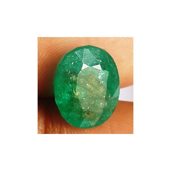 5.34 Carats Natural Zambian Emerald 12.10 x 9.92 x 6.09 mm