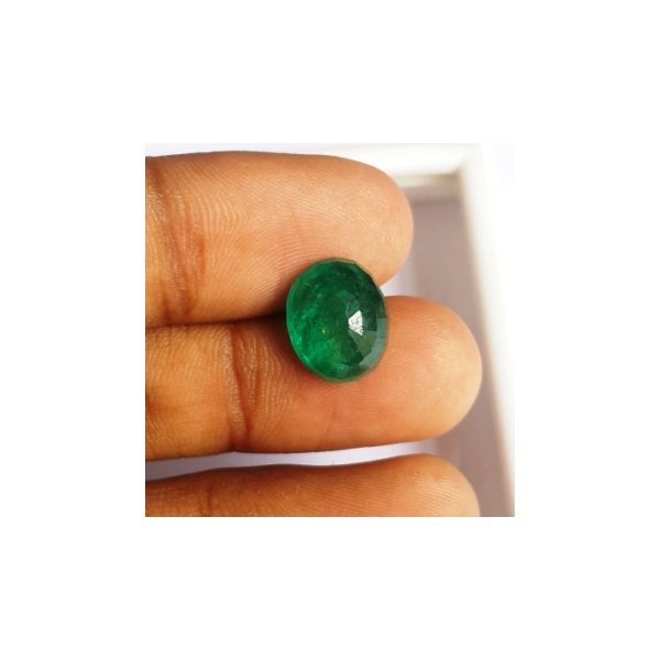 5.34 Carats Natural Zambian Emerald 12.10 x 9.92 x 6.09 mm