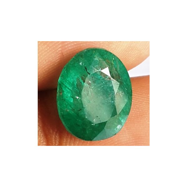 5.60 Carats Natural Zambian Emerald 12.42 x 10.42 x 5.89 mm