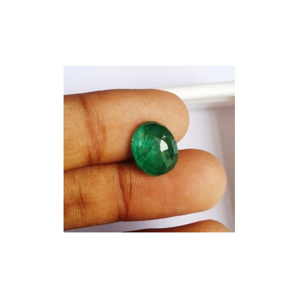 5.60 Carats Natural Zambian Emerald 12.42 x 10.42 x 5.89 mm