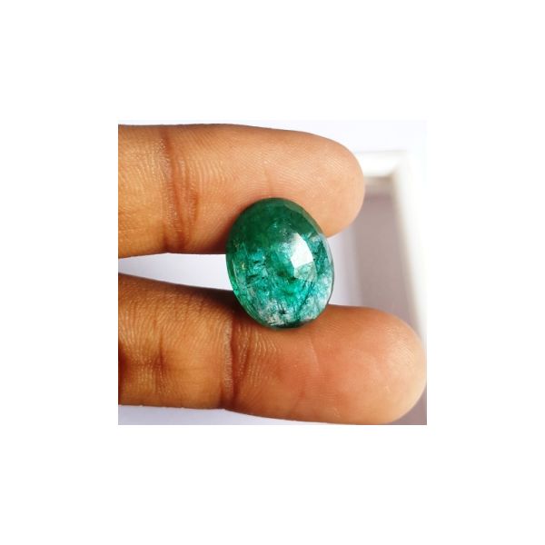 9.49 Carats Natural Zambian Emerald 16.98 x 13.11 x 5.72 mm