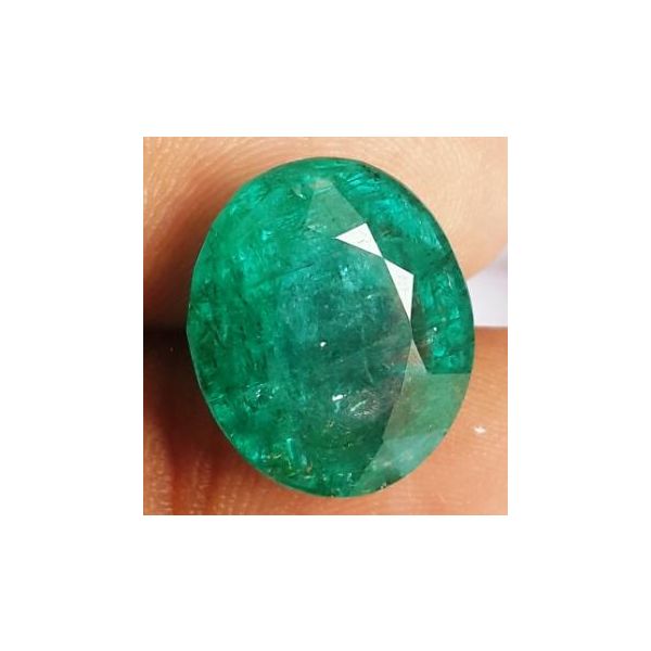 10.64 Carats Natural Zambian Emerald 15.20 x 12.90 x 7.87 mm