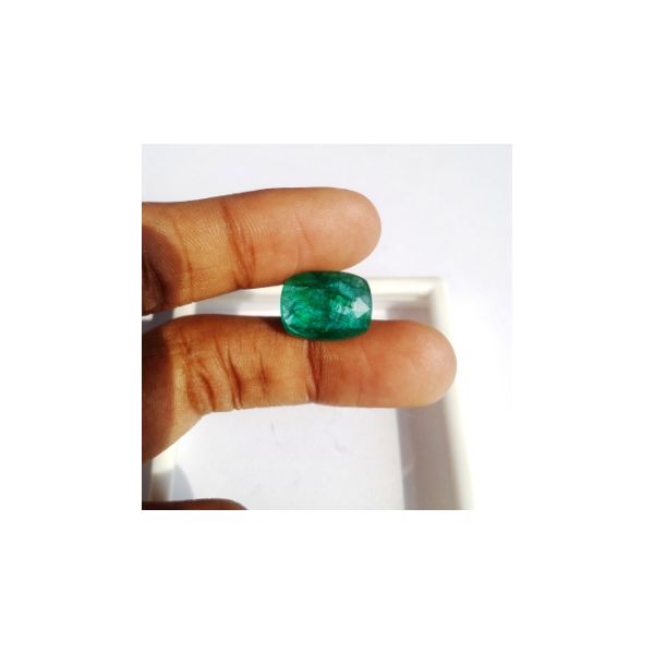 8.53 Carats Natural Zambian Emerald 15.72 x 11.99 x 5.58 mm