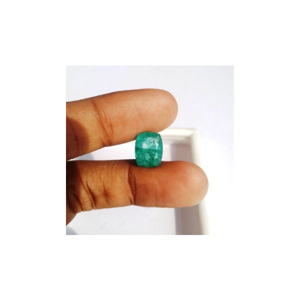 4.74 Carats Natural Zambian Emerald 11.41 x 8.99 x 5.88 mm